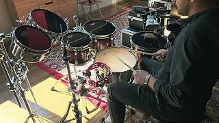 Video thumbnail for Remo Ambassador Ebony (8", 10", 10", 12", 14", 16") Cleaning, tuning, testing, tone check. #drummer by SerjDrums