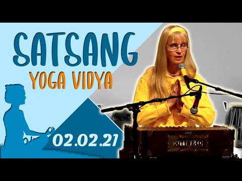 Satsang + Meditation, Mantra und Kirtan mit Sybille - Yoga Vidya Ashram Live 20:00 - 02.02.2021