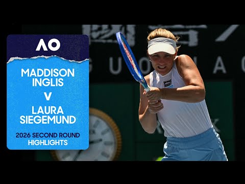 Maddison Inglis v Laura Siegemund Highlights | Australian Open 2026 Second Round