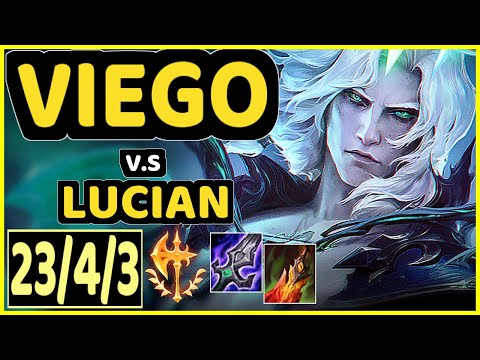 VIEGO vs LUCIAN - 23/4/3 KDA MID GAMEPLAY - NA Ranked MASTER