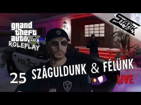 GTA 5 RolePlay - 25.Rész (Száguldunk & Félünk) - Stark LIVE /NF