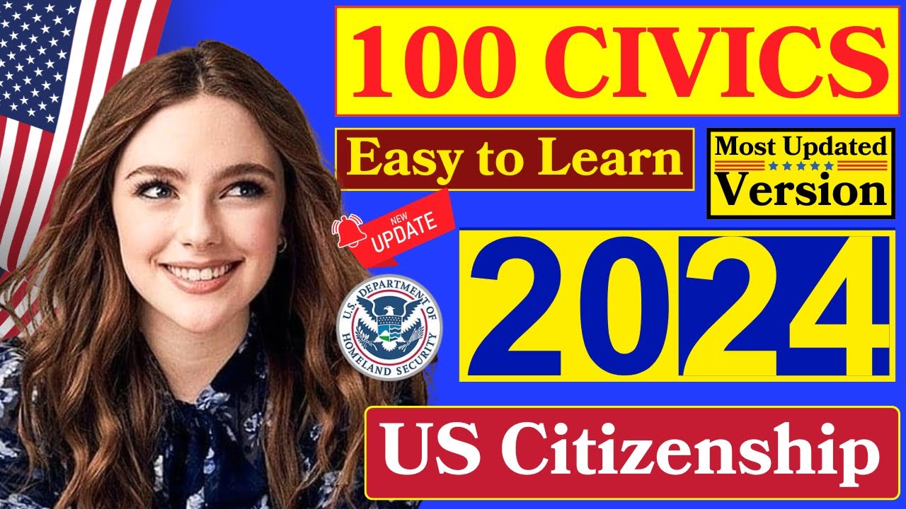 2024 (EASY Answer) USCIS Official 100 Civics Questions & Answers for US Citizenship Interview 2023