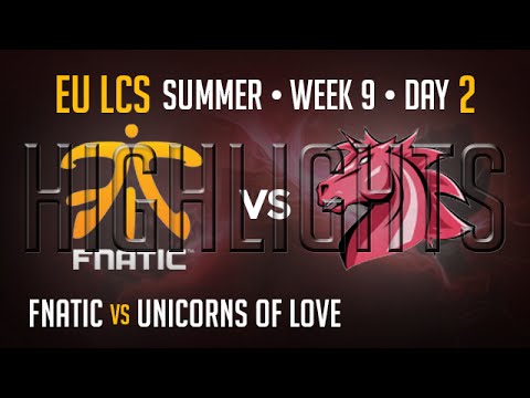 Fnatic vs Unicorns of Love HIGHLIGHTS | Week 9 Day 2 EU LCS Summer Split 2015 S5 | FNC vs UOL W9D2