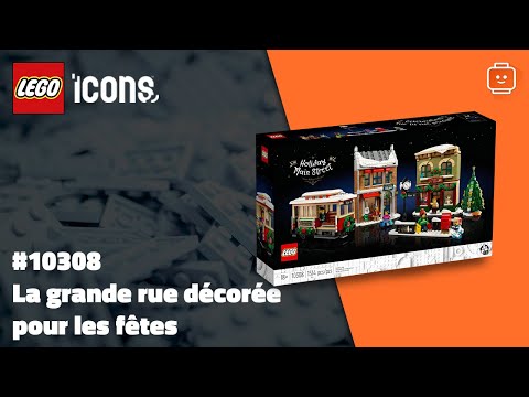 Vidéo LEGO Icons 10308 : La grande rue décorée pour les fêtes