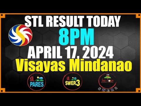 Stl Result Today 8pm April 17, 2024 Stl Results Mindanao