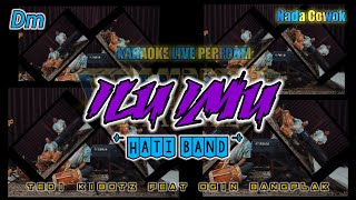 Download lagu ILU IMU karaoke  (Hati band) nada cowok Dm mp3