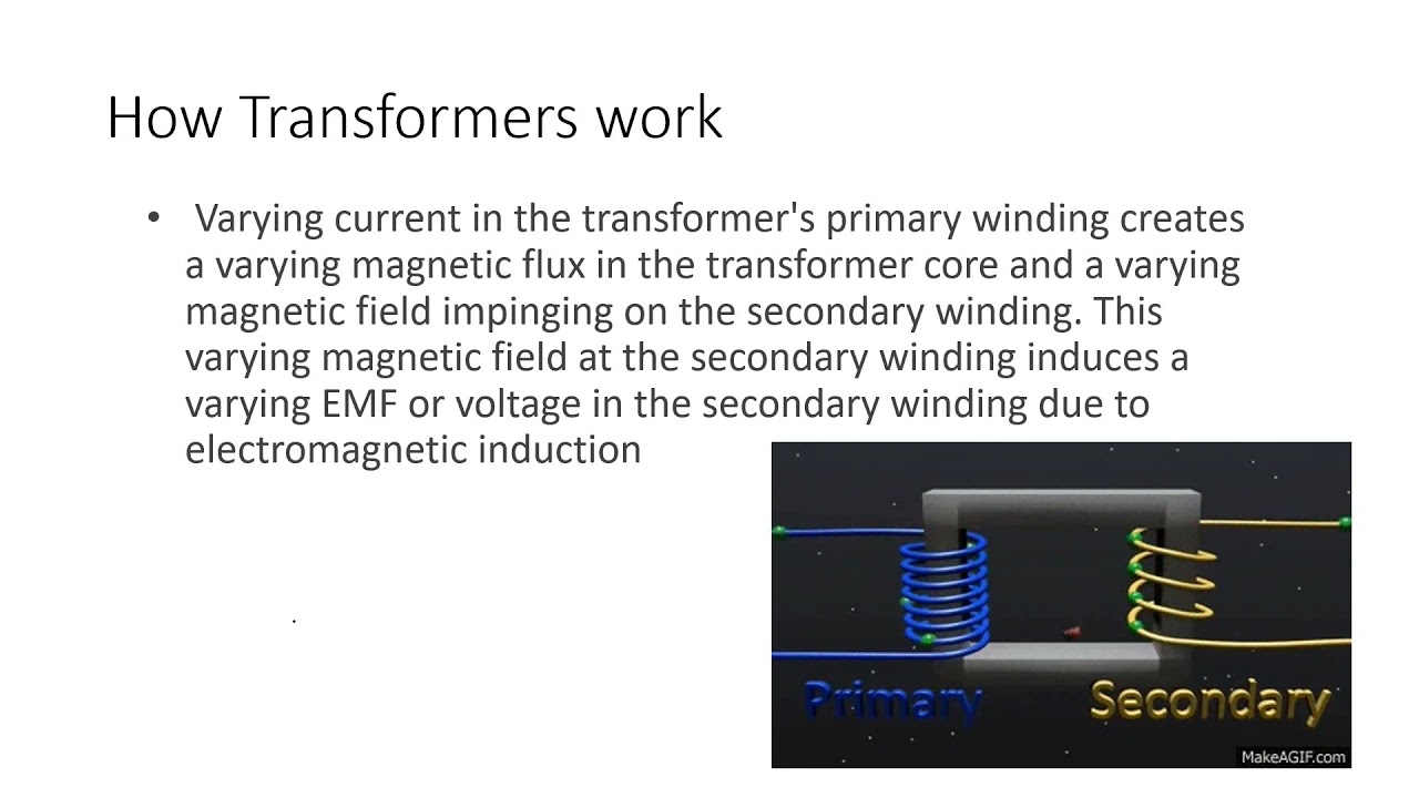 Electromagnetic induction Transformers