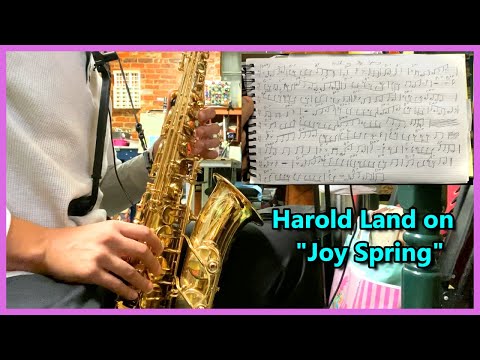 Transcription Sunday No. 1 - Harold Land on "Joy Spring"
