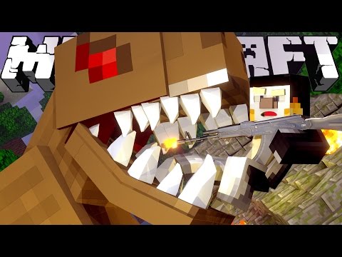 Minecraft Dinosaurs | Jurassic Craft Modded Survival Ep 75! "ANGRY T-REX!"