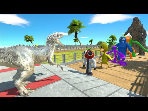 INDOMINUS REX OASIS DEATH RUN - Animal Revolt Battle Simulator