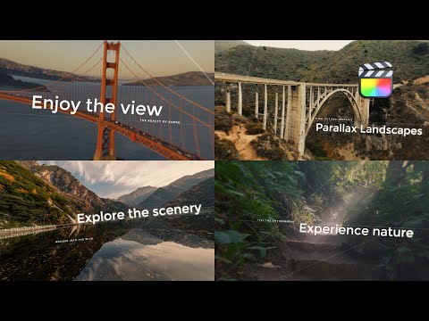 Landscapes Parallax Modular Template for Final Cut Pro — MotionVFX