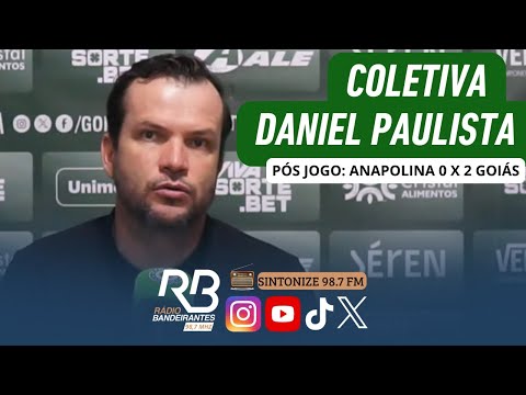 Coletiva do técnico Daniel Paulista após Anapolina 0 x 2 Goiás | Campeonato Goiano
