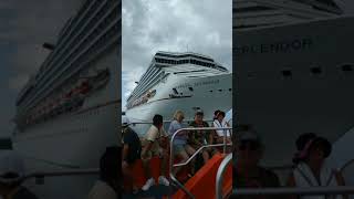 heading to the islands, Carnival Splendor, nice view of the ships's front