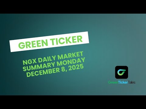 Greenticker NGX Daily Market Summary December 8, 2025