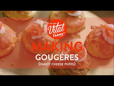 How To Make Gougères (Fancy Cheese Puffs)!