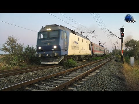 Jimmy 66-1060-9 & IR1924 Mangalia-Sibiu pe Apus/on Sunset in Agigea Ecluză/Lock - 06 September 2019