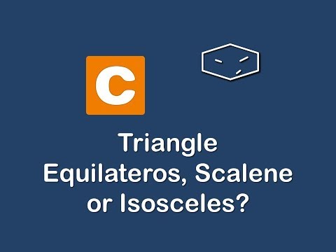 triangle equilateros scalene or isosceles in c