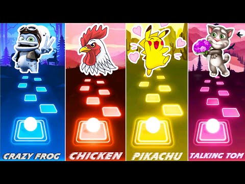 Crazy Frog - Chicken Song - Pikachu - Talking Tom - Tiles Hop EDM Rush 1.1M