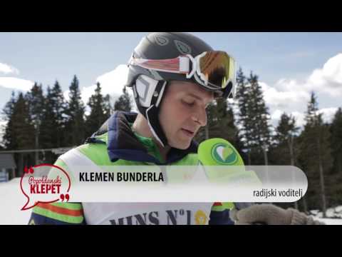 Tine Lesjak na smučeh igra harmoniko, Irena Vrčkovnik se opeva