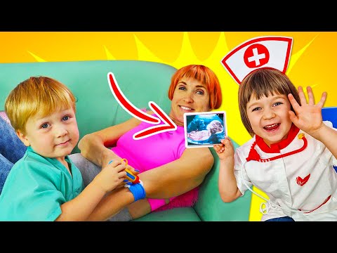 Lucky und die Kinder spielen Doktor. Videoserie für Kinder. Kapuki Kids Deutsch