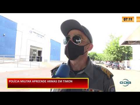 Polícia Militar apreende armas em Timon 05 01 2021