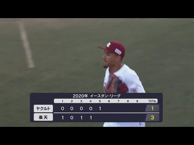 【ファーム】イーグルス・フェルナンド 好判断と好返球でアウトを奪う!! 2020/10/6 E-S(ファーム)