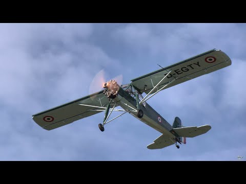 French Fieseler Fi 156 Storch  ~ flight demonstration of the MS 505 with the powerful radial engine
