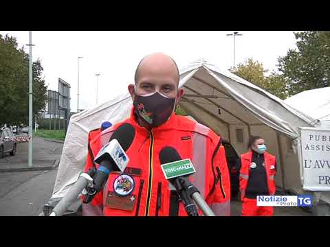 2020-11-03 PRATO - COVID, TAMPONI DRIVE THROUGH ANCHE A SAN GIUSTO