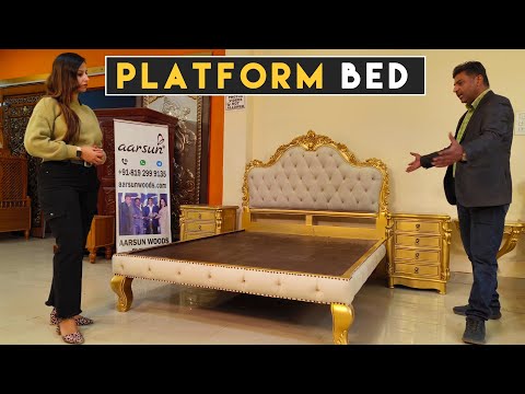 Modern Platform Bed Designs with Side Table Video