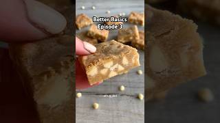 How to make the best soft &amp; chewy blondies 😍 #easyrecipe #shorts