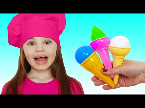 Pretend Play Ice Cream Shop | Nick and Poli