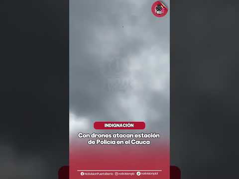 🚨 ATAQUE CON DRONES CONTRA ESTACIÓN DE POLICÍA EN CAJIBÍO, CAUCA.