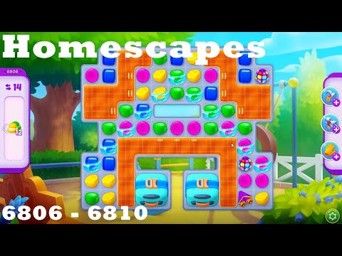 Homescapes Level 6806 - 6810 HD Walkthrough |  3 - match game | gameplay | android | ios | pc | app