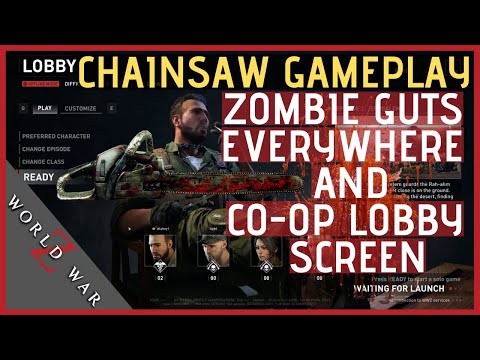 NEW CHAINSAW POV & LOBBY SCREEN! World War Z Game Co-op Campaign Jerusalem Mission | GDC 2019 Review Video