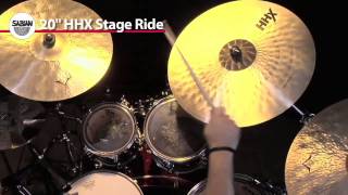 Video thumbnail for Sabian Cymbal Demo - 20'' HHX Stage Ride Cymbal by SABIAN Cymbals