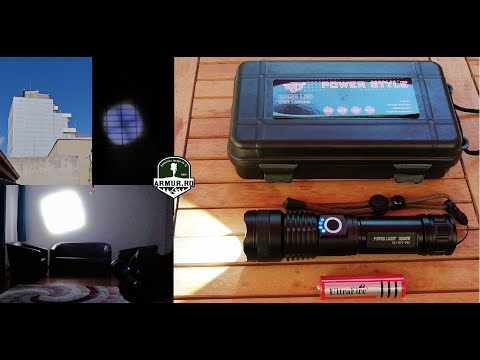 Flashlight XHP P50 senzor Lanterna 10000W 1200 Lumens Test Review 2020
