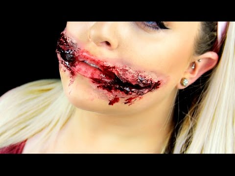 CHELSEA SMILE SFX MAKEUP TUTORIAL | Ripped Mouth Halloween Tutorial