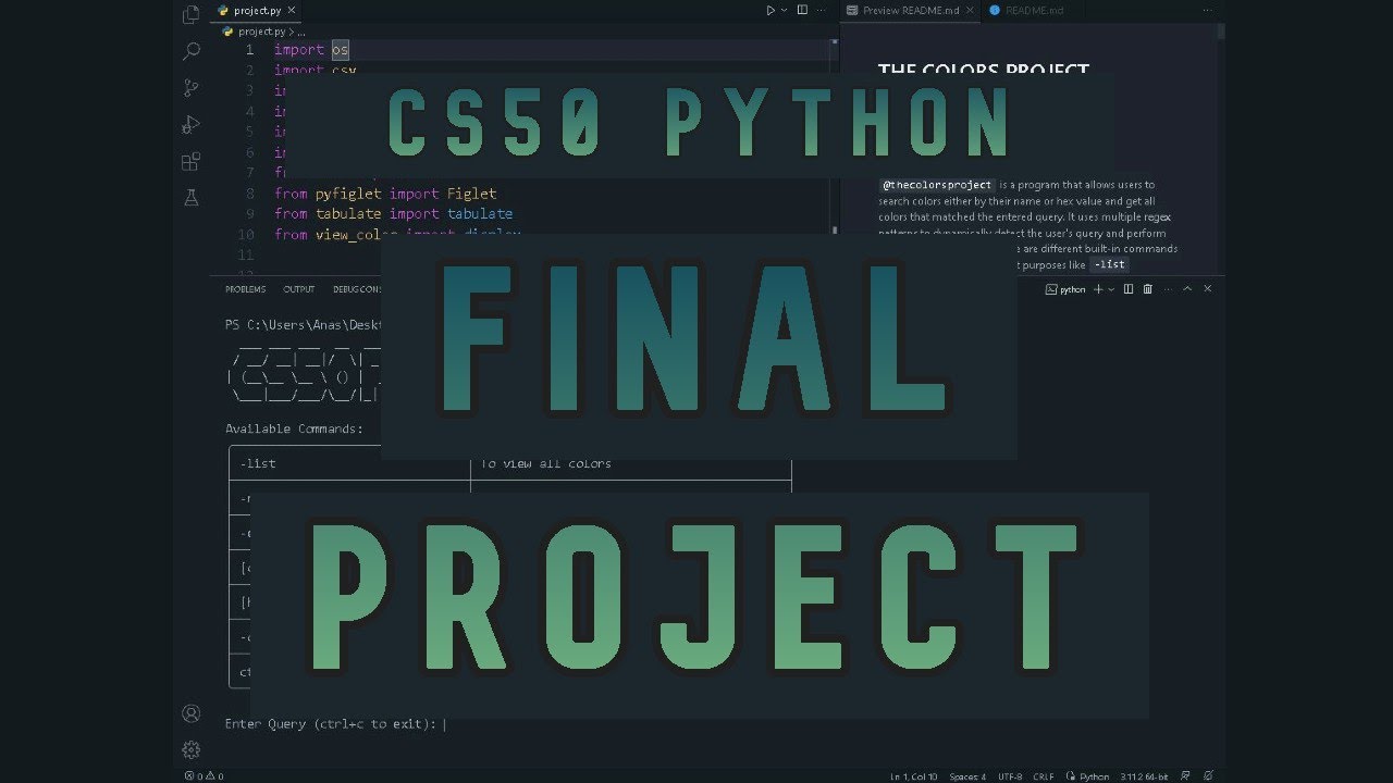 CS50 Python Final Project Showcase