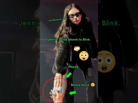 JENNIE 🔥 OMG! Give Phone to Blink! 🔥 2025 #edit #lucky #worldtour