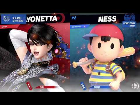 SLU #96 - Losers Semis - Elrox (Bayonetta) VS Bubbros (Ness)