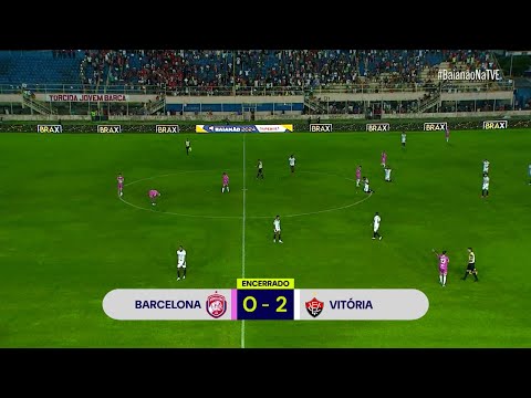 Vitória vence o Barcelona de Ilhéus por 2 a 0 fora de casa no primeiro jogo da Semi-final do Baianão