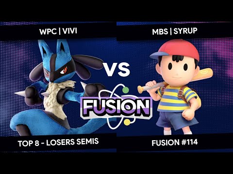Fusion #114 - Vivi (Lucario) vs Syrup (Ness) - Top 8 - Losers Semis