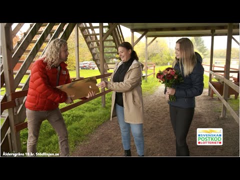 Glada vinnare i Bromölla överraskas av Kicken - Postkodlotteriet