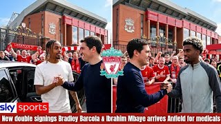 LIVERPOOL JUST DROPPED A €189M BOMBSHELL! BARCOLA & MBAYE ARRIVE AT ANFIELD FOR MEDICALS - DEAL DONE