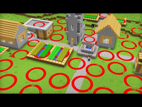 ПОЧЕМУ В НАШЕЙ ДЕРЕВНЕ ТАК МНОГО КРАСНЫХ КРУГОВ В МАЙНКРАФТ | Компот Minecraft