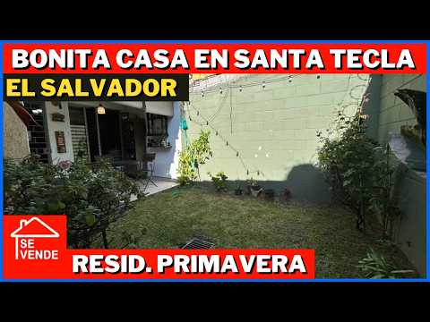 OPORTUNIDAD ¡¡¡ VENTA CASA EN SANTA TECLA LA LIBERTAD EL SALVADOR