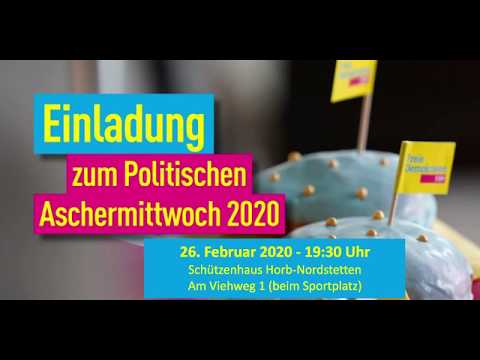 Rede Ernst Wolf politischer Aschermittwoch FDP Freudenstadt Kreisverband 2020