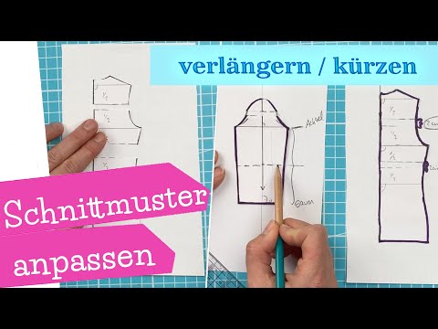 Schnittmuster in der Länge anpassen | Oberteil verlängern oder kürzen Anleitung | mommymade