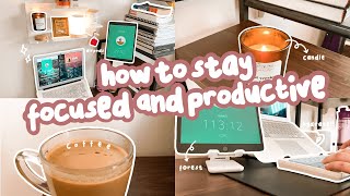 lifestyle vlog ☕️ how to stay focused & productive (forest app, pomodoro, notion set up)