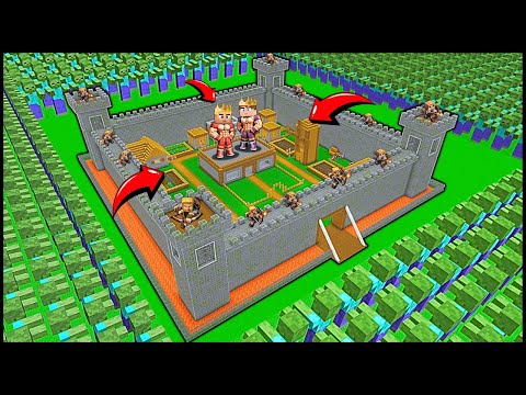 GÜVENLİ KALE VS ZOMBİ İSTİLASI! 😱 - Minecraft